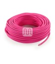 Cavo elettrico rivestito in tessuto colorato fucsia