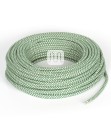 câbles électriques ronds gainés de tissu coloré