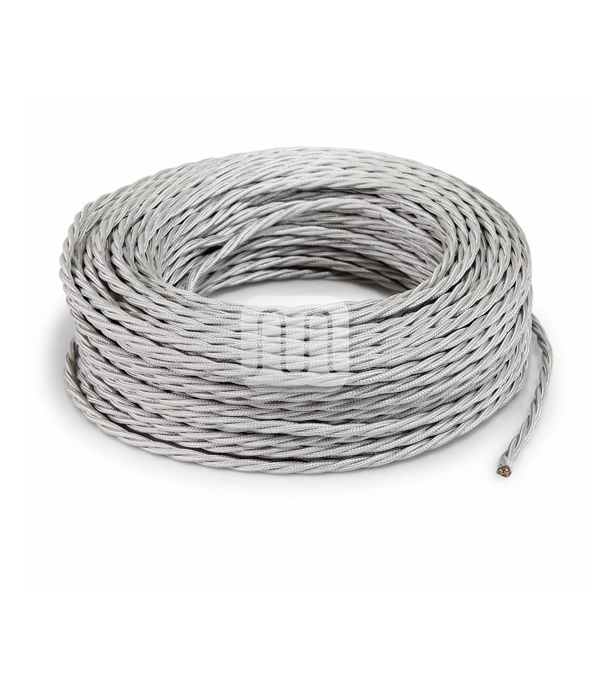 Câble électrique torsadé gainé de tissu coloré