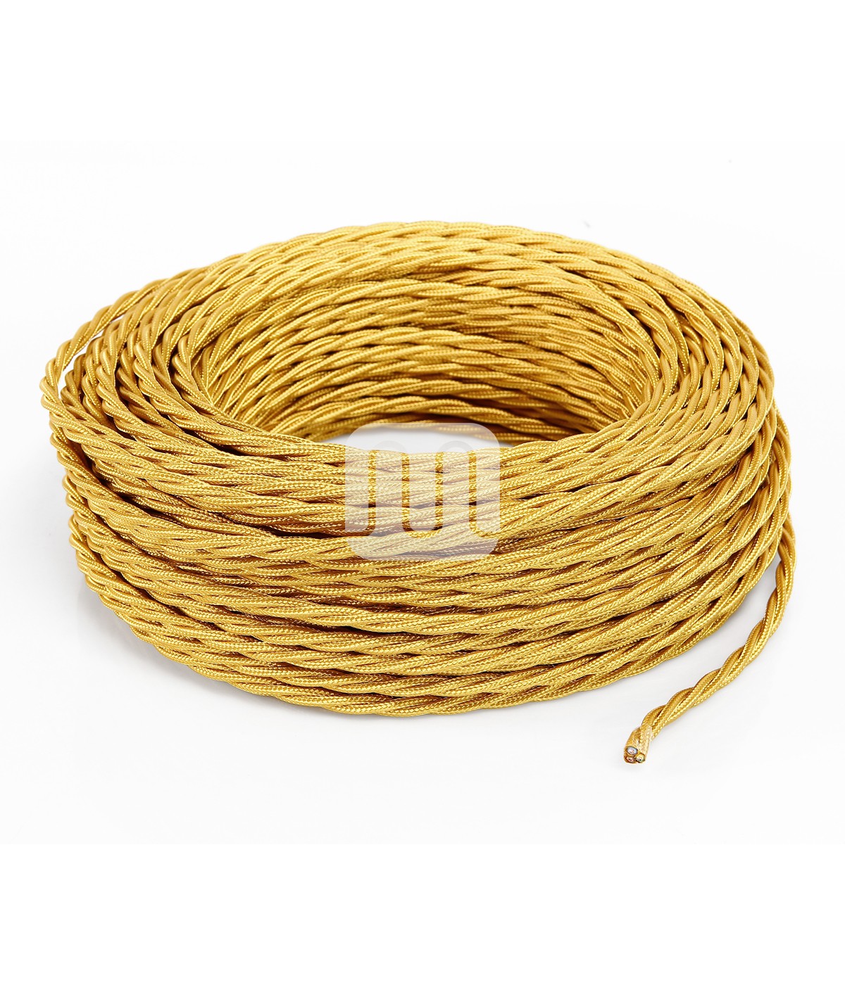 câbles électriques recouverts de tissu