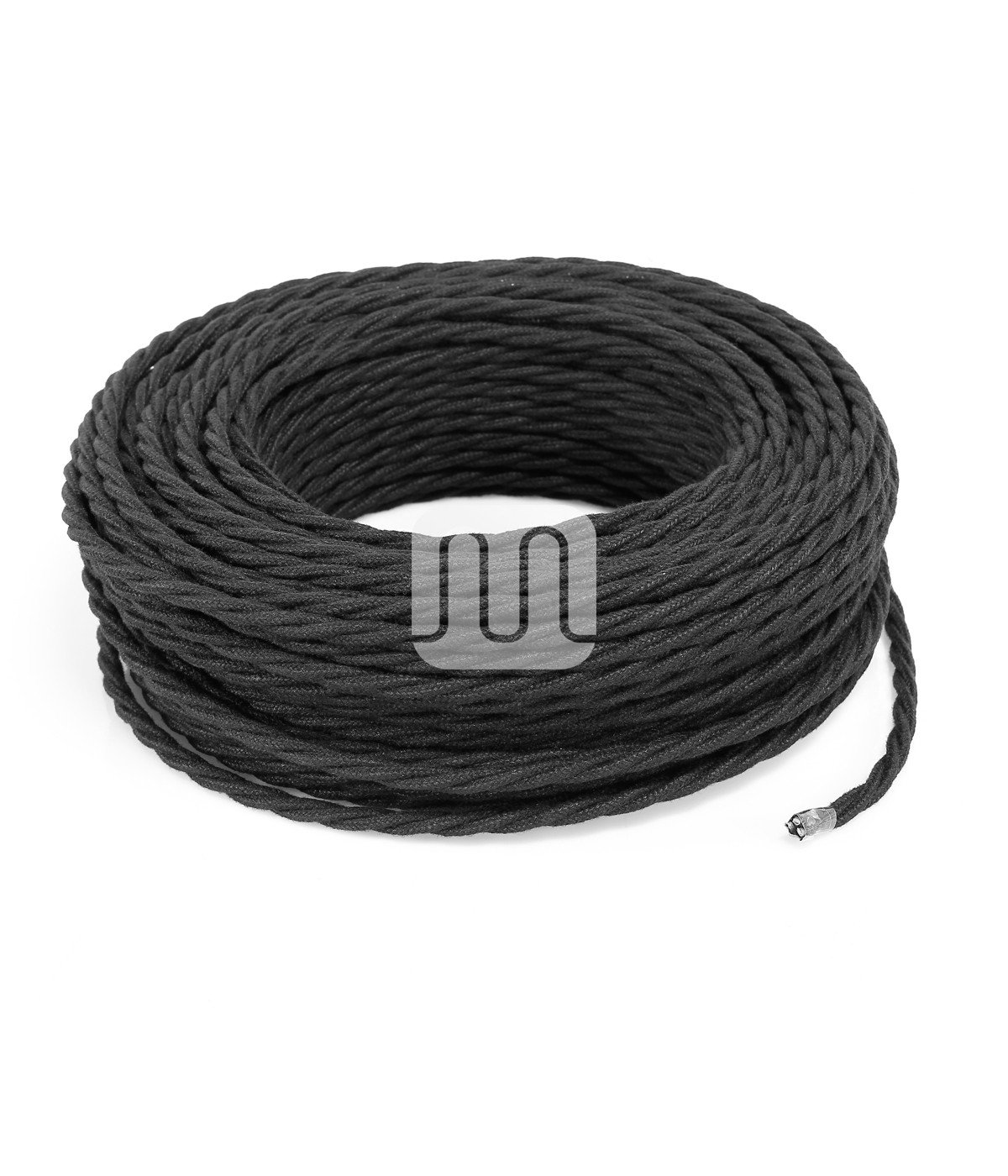 câble électrique recouvert de tissu