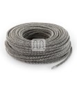 câbles électriques recouverts de tissu