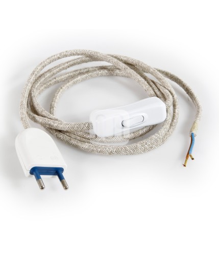 câblage abat-jour prêt à l’emploi avec câble textile