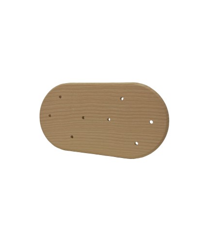 Base double en bois naturel