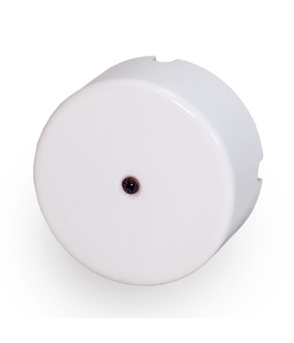 Scatola di derivazione Ø 10 cm in porcellana bianca