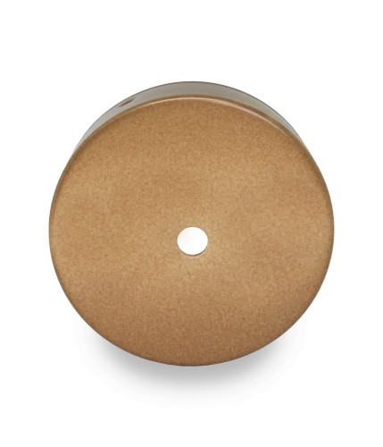 Pavillon ronde en métal cuivre Ø 10 cm avec 1 trou