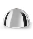 Pavillon demi-sphère en métal chrome Ø 10 cm avec 1 trou