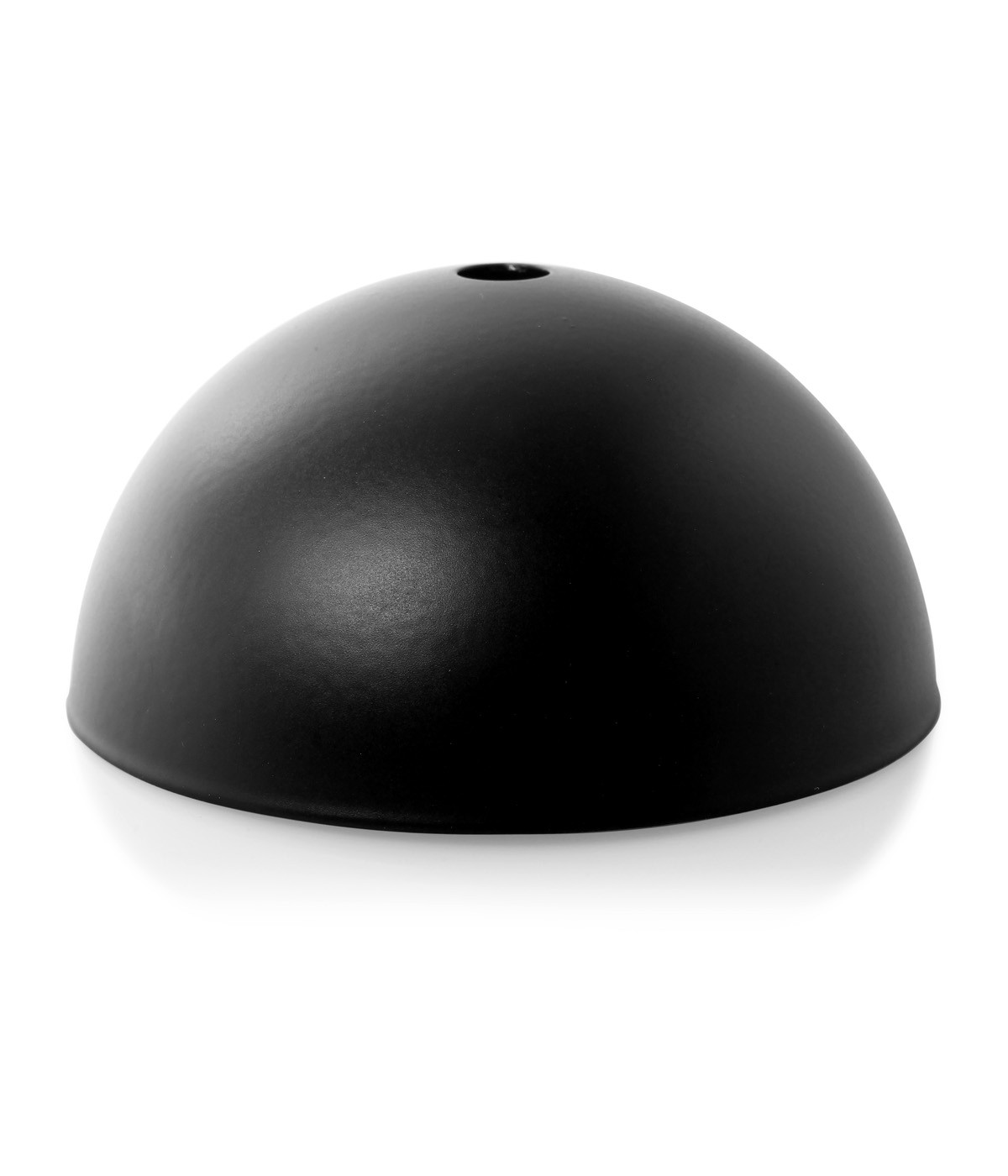 Pavillon demi-sphère en métal noir Ø 10 cm avec 1 trou