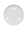 White metal ceiling rose with 3 holes