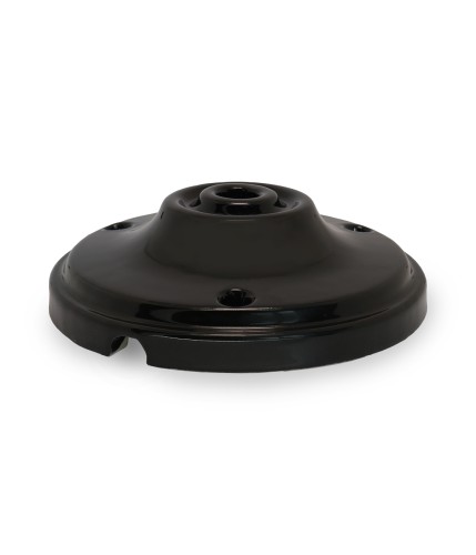 Black porcelain ceiling rose vintage style
