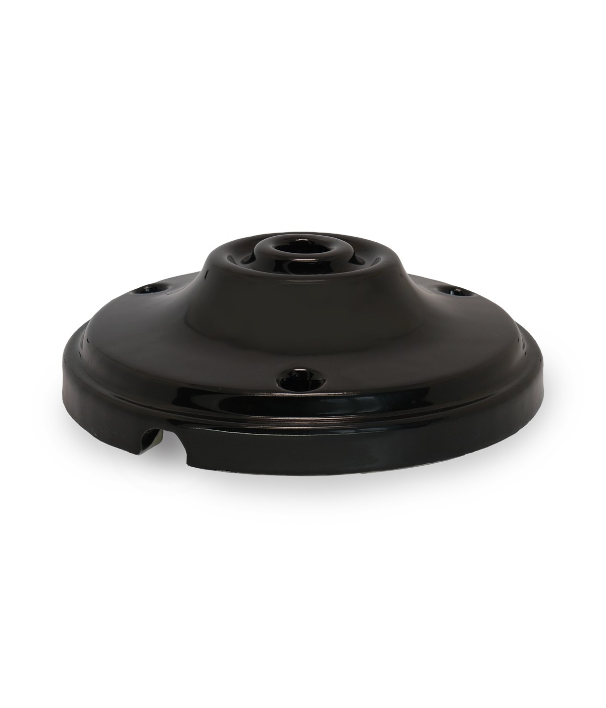Black porcelain ceiling rose vintage style
