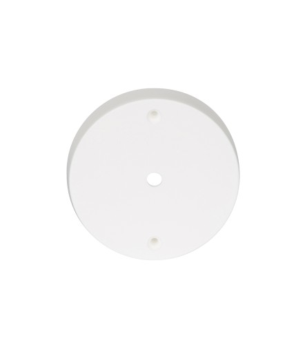 Rosone tondo in PVC bianco 1 foro