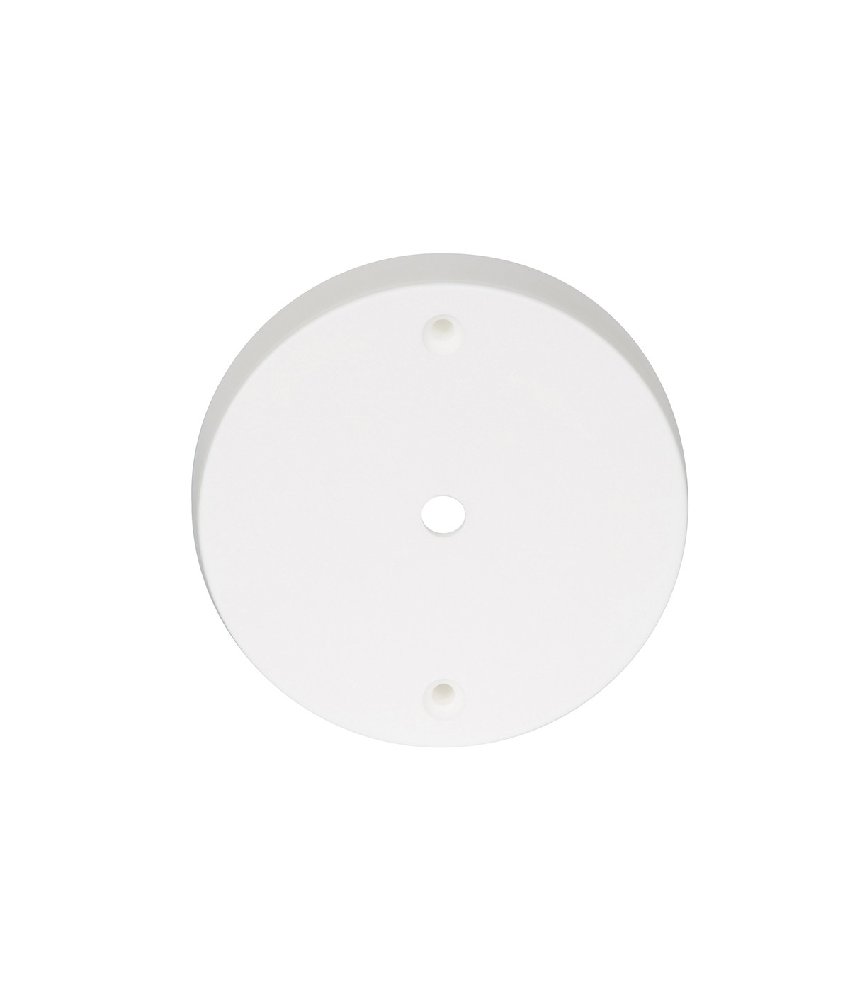 Plastic white round ceiling rose 1 hole