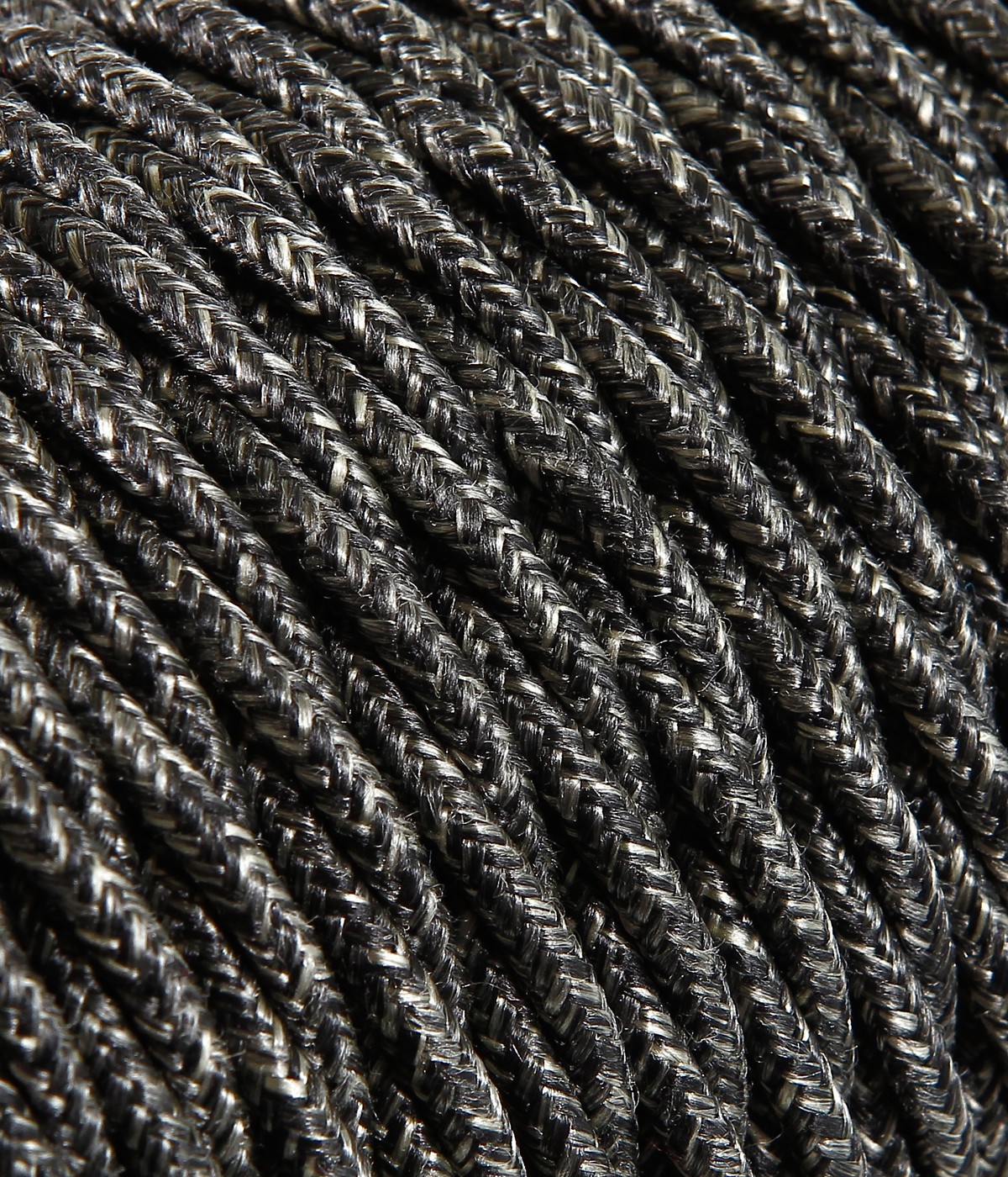 câbles tressés apparents
câbles électriques tressés apparents
câble électrique tissé
câbles tressés recouverts de tissu