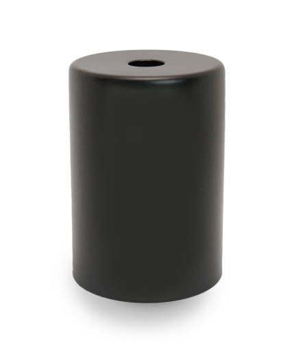 Black metal E27 lampholder