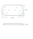 Base doppia in legno verniciabile - Accessori illuminazione in porcellana