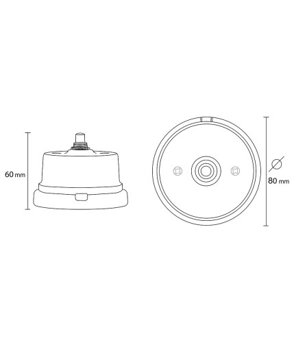 Porcelain push button White 2