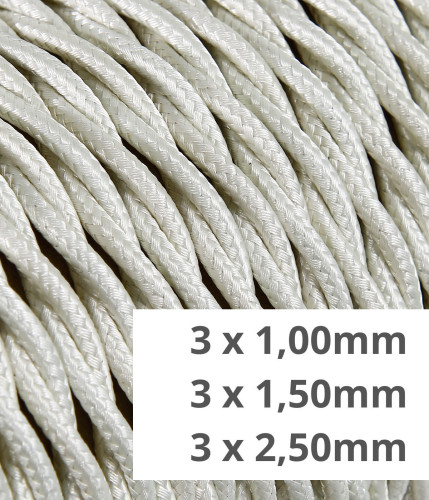 Twisted textile cable for implants - Ivory