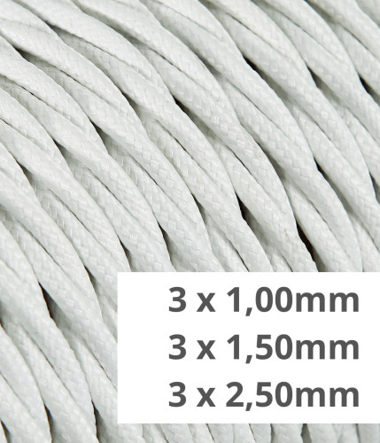 Twisted textile cable for implants - White TR3