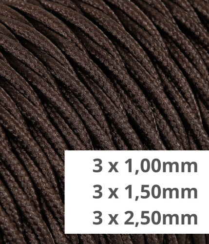 Câble torsadés pour installation apparente - Marron TR11